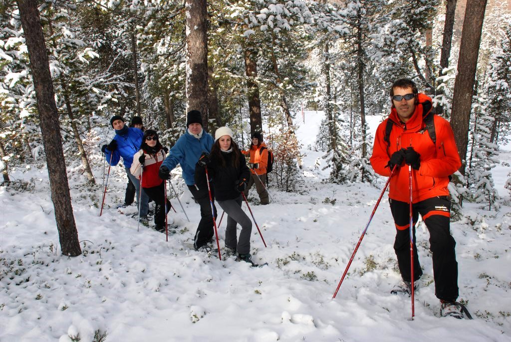 Senderismo con raquetas de nieve